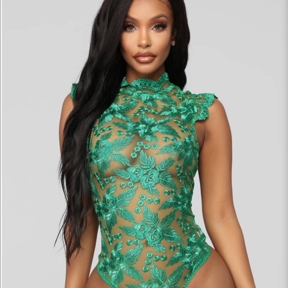 Jade lace Bodysuit Fashion Nova